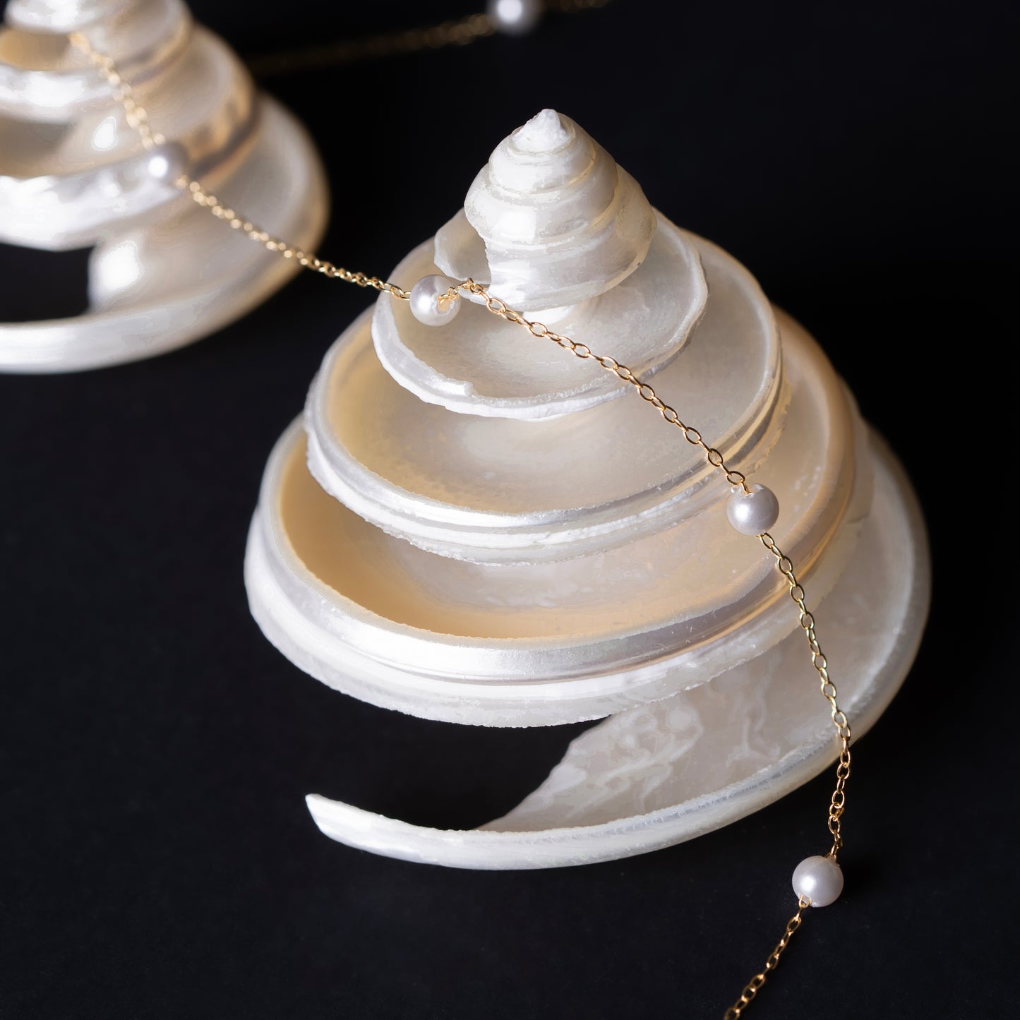 Petite Station Pearl Necklace